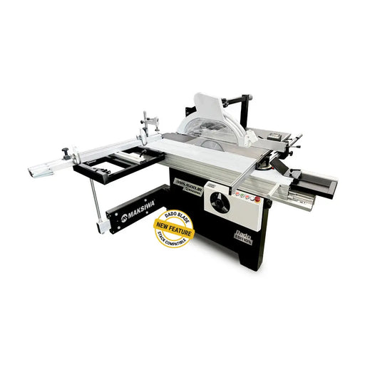 Maksiwa Sliding Table Saw - 5HP Main Blade, 1HP Scoring Blade Maksiwa