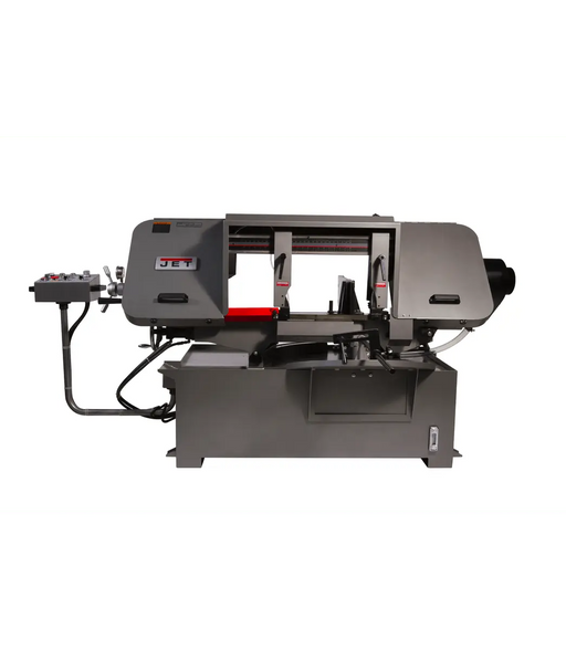HBS-1220MSAH, 12" x 20" Semi-Automatic Mitering Variable Speed Bandsaw with Hydraulic Vise Jet