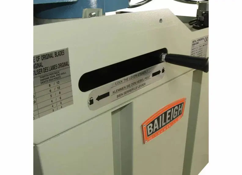Baileigh Industrial BS-260M Dual-Mitering Gear-Driven Bandsaw, 1Ph 220V Baileigh