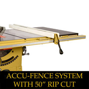 Powermatic 64B Contractor Saw with 50" Fence & Riving Knife 1.75hp, 115/230V Powermatic