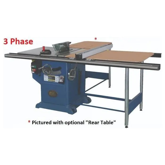 Oliver Machinery 12” 3 Phase 7.5 HP Professional Heavy-Duty Table Saw with 52” Rails with side table - 4045.004-A001 Oliver Machinery