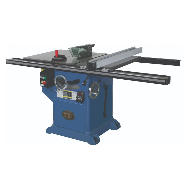Oliver Machinery 12” Single Phase 5 HP Professional Heavy-Duty Table Saw with 52” Rails with side table - 4045.003-A001 Oliver Machinery