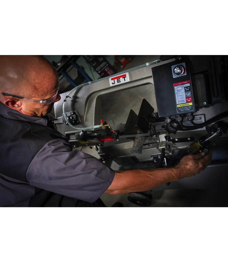 JET 7" x 12" Variable Speed Horizontal / Vertical Bandsaw Deluxe | HVBS712D JET