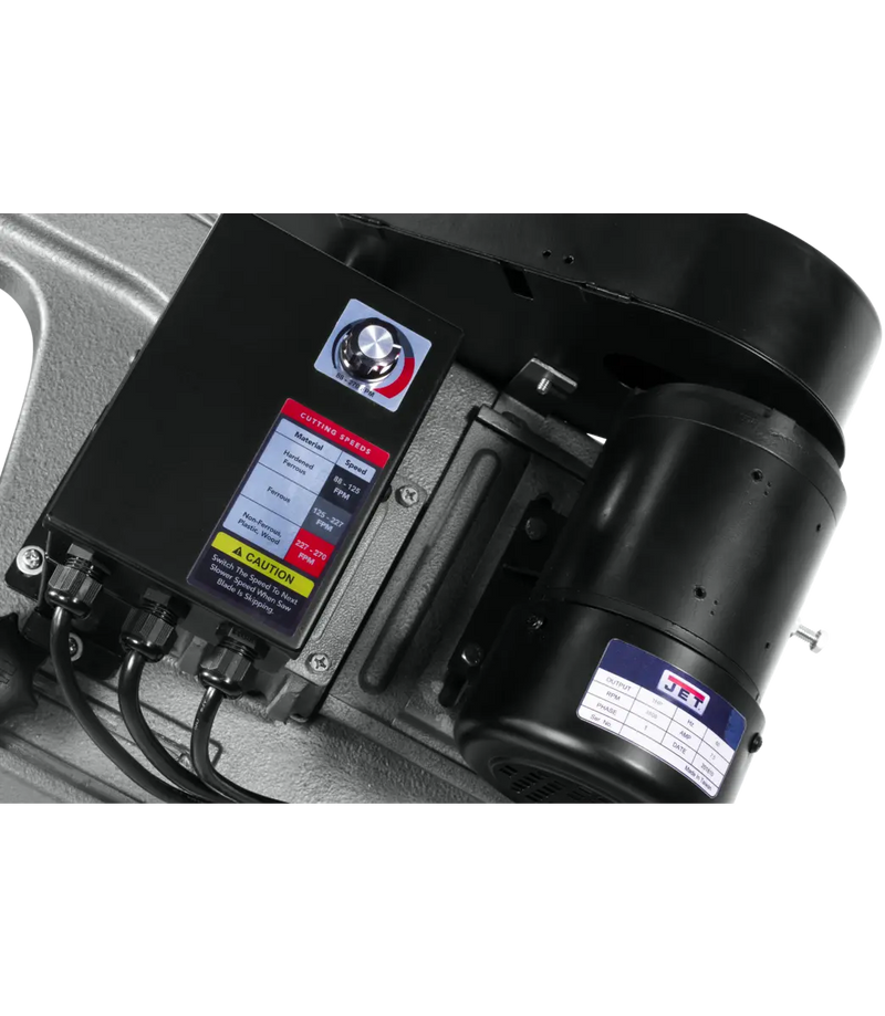 JET 7" x 12" Variable Speed Horizontal / Vertical Bandsaw Deluxe | HVBS712D JET