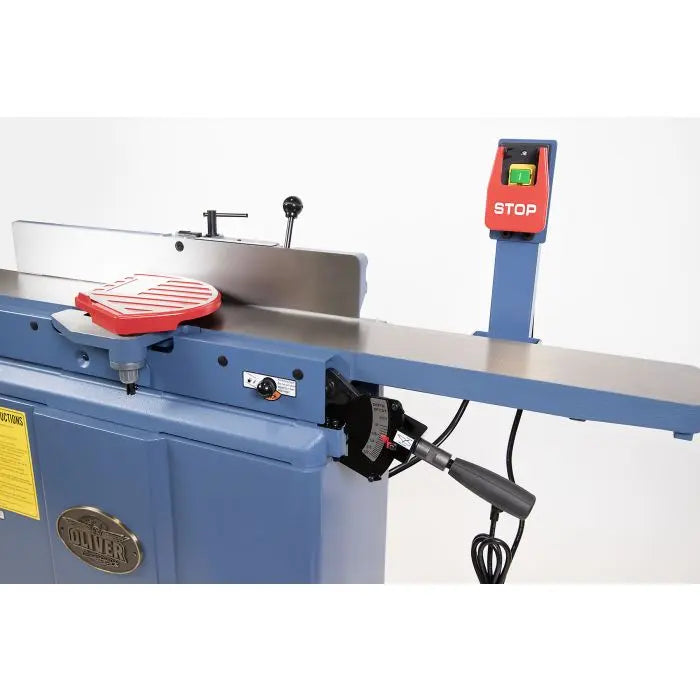 Oliver Machinery 3HP Single Phase 8" Parallelogram Jointer with 4 Sided Insert Helical Cutterhead - Backorder to August