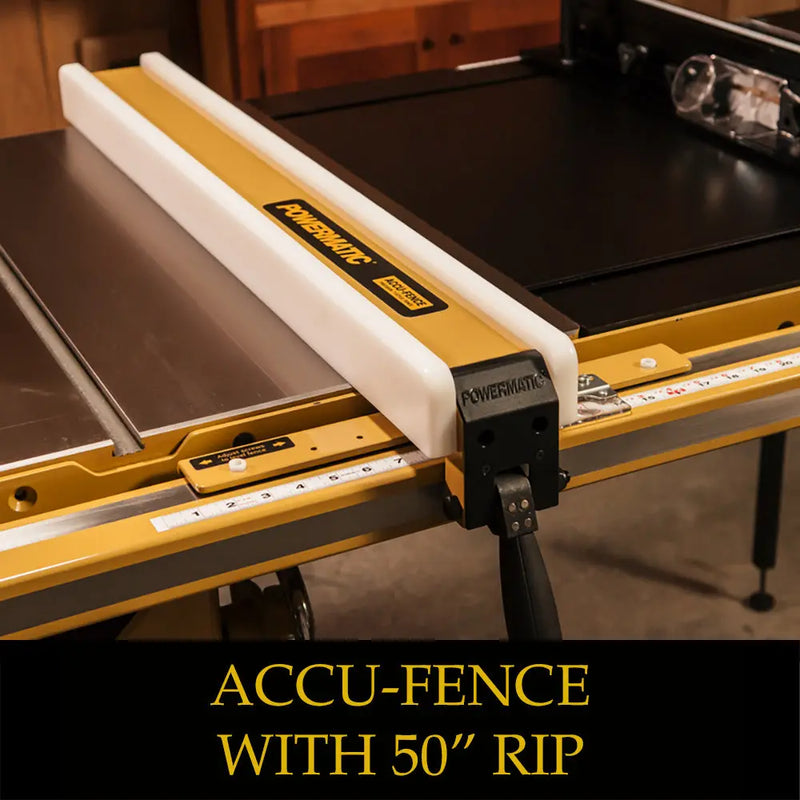 Powermatic PM2000B 50" Rip Table Saw with Accu-Fence & Rout-R-Lift System 5hp, 1PH, 230V Powermatic