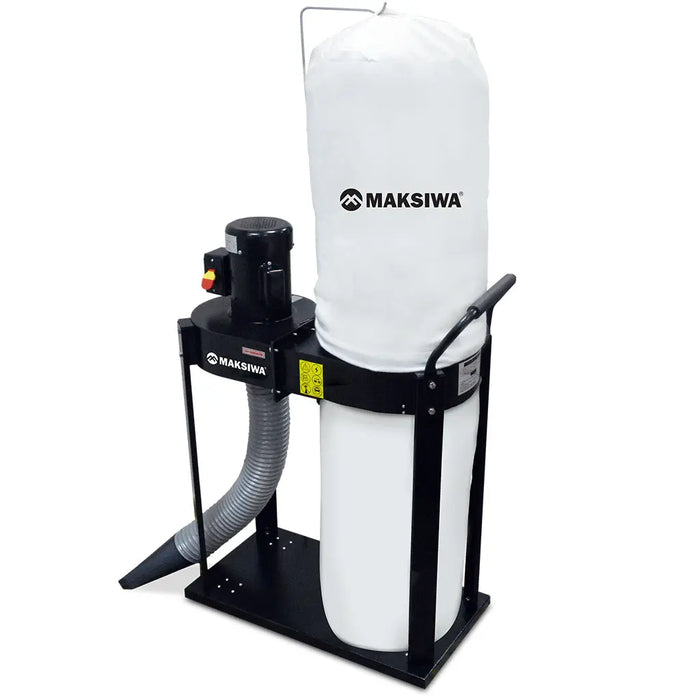 Maksiwa Dust Collector 1HP - 1 Entry Single Phase - Sawtooth Supplies