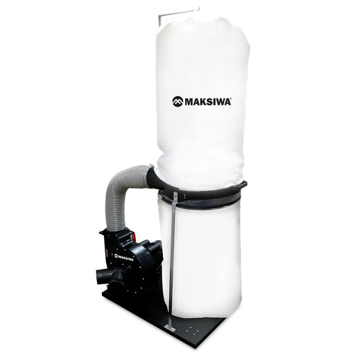 Maksiwa Dust Collector Black Edition 2HP - 2 Entries Single Phase - Sawtooth Supplies