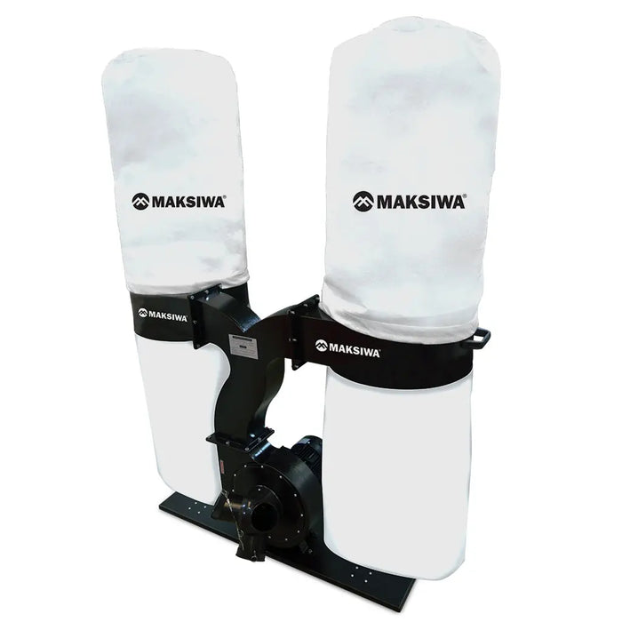 Maksiwa Dust Collector Black Edition 3HP – 3 Entries - Sawtooth Supplies